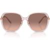 imageCoach Womens Hc8403d Square SunglassesTransparent RoseBrown Pink Gradient