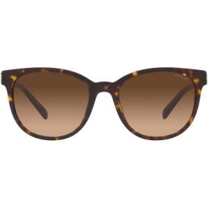 imageCoach Womens Hc8350u Universal Fit Round SunglassesDark TortoiseBrown Gradient