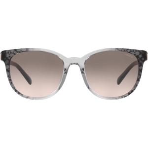 imageCoach Womens Hc8350u Universal Fit Round SunglassesGrey Gradient Signature CGrey Pink Gradient