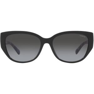 imageCoach Womens Hc8362u Universal Fit Rectangular SunglassesBlackGrey Gradient