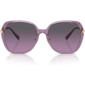 imageCoach Womens Hc8403d Square SunglassesTransparent PurpleGrey Purple Gradient