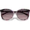 imageCOACH Womens HC8271U Universal Fit Square Sunglasses Amethyst Pearl TortoiseSmoke Purple Gradient 57 mm