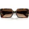 imageCOACH Womens HC8409U Universal Fit Square Sunglasses Jade Pearl TortoiseBrown Gradient 53 mm