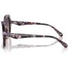 imageCOACH Womens HC8410U Rivet Universal Fit Butterfly Sunglasses Amethyst Pearl TortoiseSmoke Purple Gradient 56 mm
