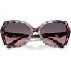 imageCOACH Womens HC8410U Rivet Universal Fit Butterfly Sunglasses Amethyst Pearl TortoiseSmoke Purple Gradient 56 mm