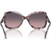 imageCOACH Womens HC8410U Rivet Universal Fit Butterfly Sunglasses Amethyst Pearl TortoiseSmoke Purple Gradient 56 mm