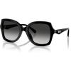 imageCOACH Womens HC8410U Rivet Universal Fit Butterfly Sunglasses BlackGrey Gradient 56 mm