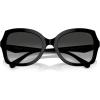 imageCOACH Womens HC8410U Rivet Universal Fit Butterfly Sunglasses BlackGrey Gradient 56 mm