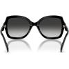 imageCOACH Womens HC8410U Rivet Universal Fit Butterfly Sunglasses BlackGrey Gradient 56 mm