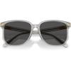 imageCOACH Womens HC8413BD Square Sunglasses Transparent DoveGrey Solid 58 mm