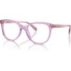 imageCOACH Womens Hc6236u Universal Fit Square Prescription Eyewear FramesTransparent AmethystDemo Lens