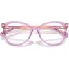 imageCOACH Womens Hc6236u Universal Fit Square Prescription Eyewear FramesTransparent AmethystDemo Lens