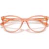 imageCOACH Womens Hc6236u Universal Fit Square Prescription Eyewear FramesTransparent SaddleDemo Lens