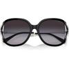 imageCOACH Womens Hc8396u Universal Fit Square SunglassesBlackGrey Gradient
