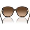 imageCOACH Womens Hc8396u Universal Fit Square SunglassesDark TortoiseBrown Gradient