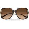 imageCOACH Womens Hc8396u Universal Fit Square SunglassesDark TortoiseBrown Gradient
