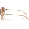 imageCOACH Womens Hc8396u Universal Fit Square SunglassesTransparent ChampagneMaroon Canary Gradient