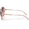 imageCOACH Womens Hc8396u Universal Fit Square SunglassesTransparent PinkGrey Pink Gradient