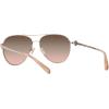 imageCoach HC7128 Sunglasses Shiny Rose GoldBrown Pink Gradient 58 mm