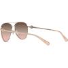 imageCoach HC7128 Sunglasses Shiny Rose GoldBrown Pink Gradient 58 mm