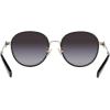 imageCoach Womens Hc7129 Round SunglassesBlackGrey Gradient