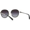 imageCoach Womens Hc7129 Round SunglassesBlackGrey Gradient