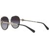 imageCoach Womens Hc7129 Round SunglassesBlackGrey Gradient