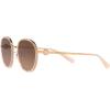 imageCoach Womens Hc7129 Round SunglassesMilky PinkBrown Pink Gradient