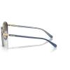 imageCoach Womens Hc7154 Round SunglassesTransparent BlueBrown Blue Gradient