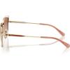imageCoach Womens Hc7162 Cat Eye SunglassesShiny Light GoldNutmegAmber Gradient