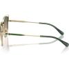 imageCoach Womens Hc7162 Cat Eye SunglassesShiny Light GoldPineGreen Champagne Gradient