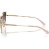 imageCoach Womens Hc7162 Cat Eye SunglassesShiny Light GoldRoseGrey Pink Gradient