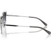 imageCoach Womens Hc7162 Cat Eye SunglassesShiny SilverBlackGrey Gradient