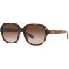 imageCoach Womens Hc8335u Universal Fit Rectangular SunglassesDark TortoiseBrown Gradient