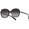 imageCoach Womens Hc8360f Low Bridge Fit Square SunglassesBlackGrey Gradient