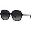 imageCoach Womens Hc8360f Low Bridge Fit Square SunglassesBlackGrey Gradient Polarized