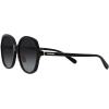 imageCoach Womens Hc8360f Low Bridge Fit Square SunglassesBlackGrey Gradient Polarized