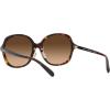 imageCoach Womens Hc8360f Low Bridge Fit Square SunglassesDark TortoiseBrown Gradient
