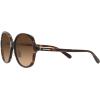 imageCoach Womens Hc8360f Low Bridge Fit Square SunglassesDark TortoiseBrown Gradient
