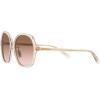 imageCoach Womens Hc8360f Low Bridge Fit Square SunglassesTransparent FawnBrown Gradient