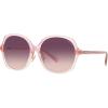 imageCoach Womens Hc8360f Low Bridge Fit Square SunglassesTransparent Pink GradientPurple Pink Gradient