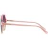 imageCoach Womens Hc8360f Low Bridge Fit Square SunglassesTransparent Pink GradientPurple Pink Gradient