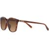 imageCoach Womens Hc8361u Universal Fit Square SunglassesCaramel TortoiseBrown Gradient