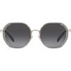 imageCoach HC7141 Sunglasses Transparent GreyShiny Light GoldGrey Gradient 54 mm
