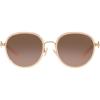 imageCoach Womens Hc7129 Round SunglassesMilky PinkBrown Pink Gradient