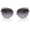 imageCoach Womens Hc7162 Cat Eye SunglassesShiny SilverBlackGrey Gradient