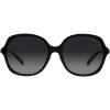 imageCoach Womens Hc8360f Low Bridge Fit Square SunglassesBlackGrey Gradient Polarized