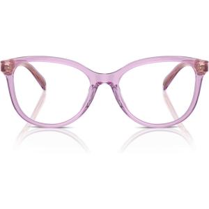 imageCOACH Womens Hc6236u Universal Fit Square Prescription Eyewear FramesTransparent AmethystDemo Lens