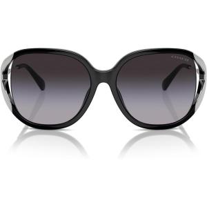 imageCOACH Womens Hc8396u Universal Fit Square SunglassesBlackGrey Gradient