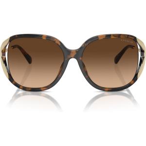 imageCOACH Womens Hc8396u Universal Fit Square SunglassesDark TortoiseBrown Gradient